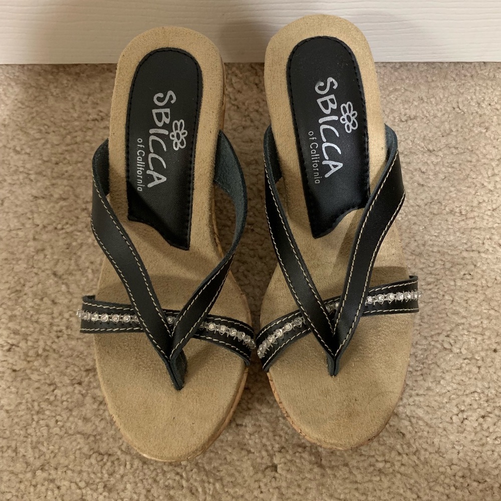 Sbicca Cork Sandals Sz 6 NWT